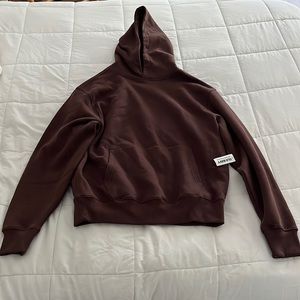 chocolate brown hoodie